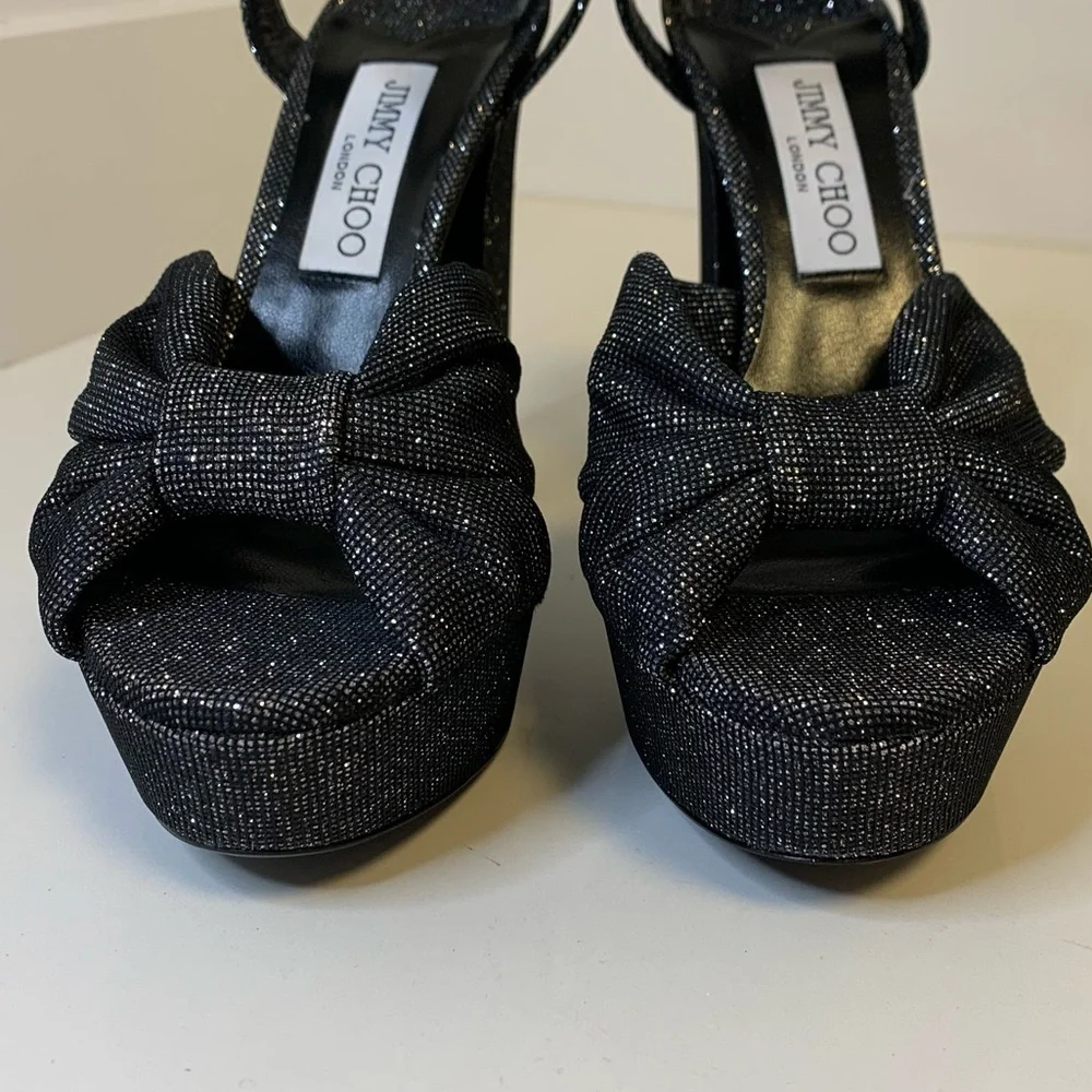 Jimmy Choo glittered fabric